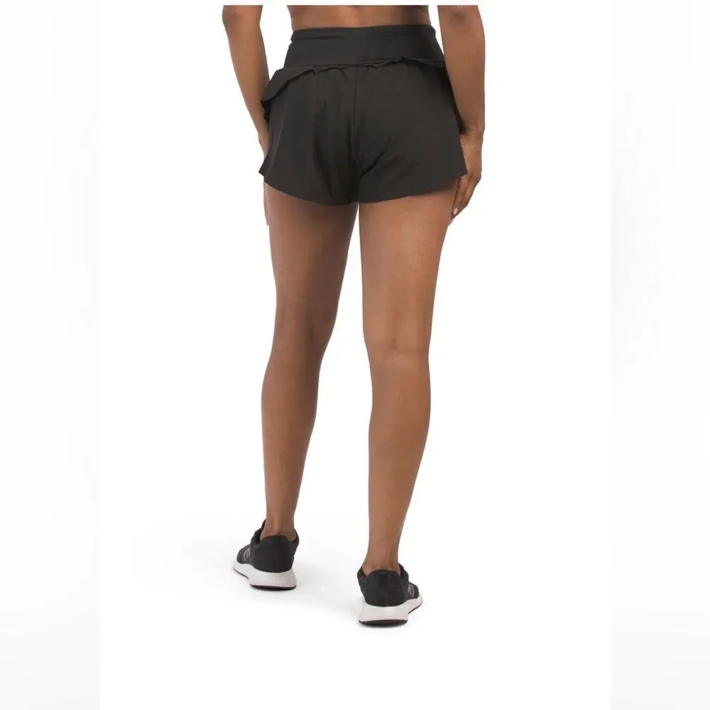RAE DUNN Warrior Woven Running Shorts